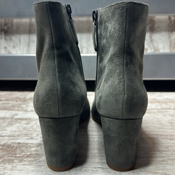 REISS Florens Suede Block Heeled Boots Women’s Sz 9.5 - Picture 6 of 11